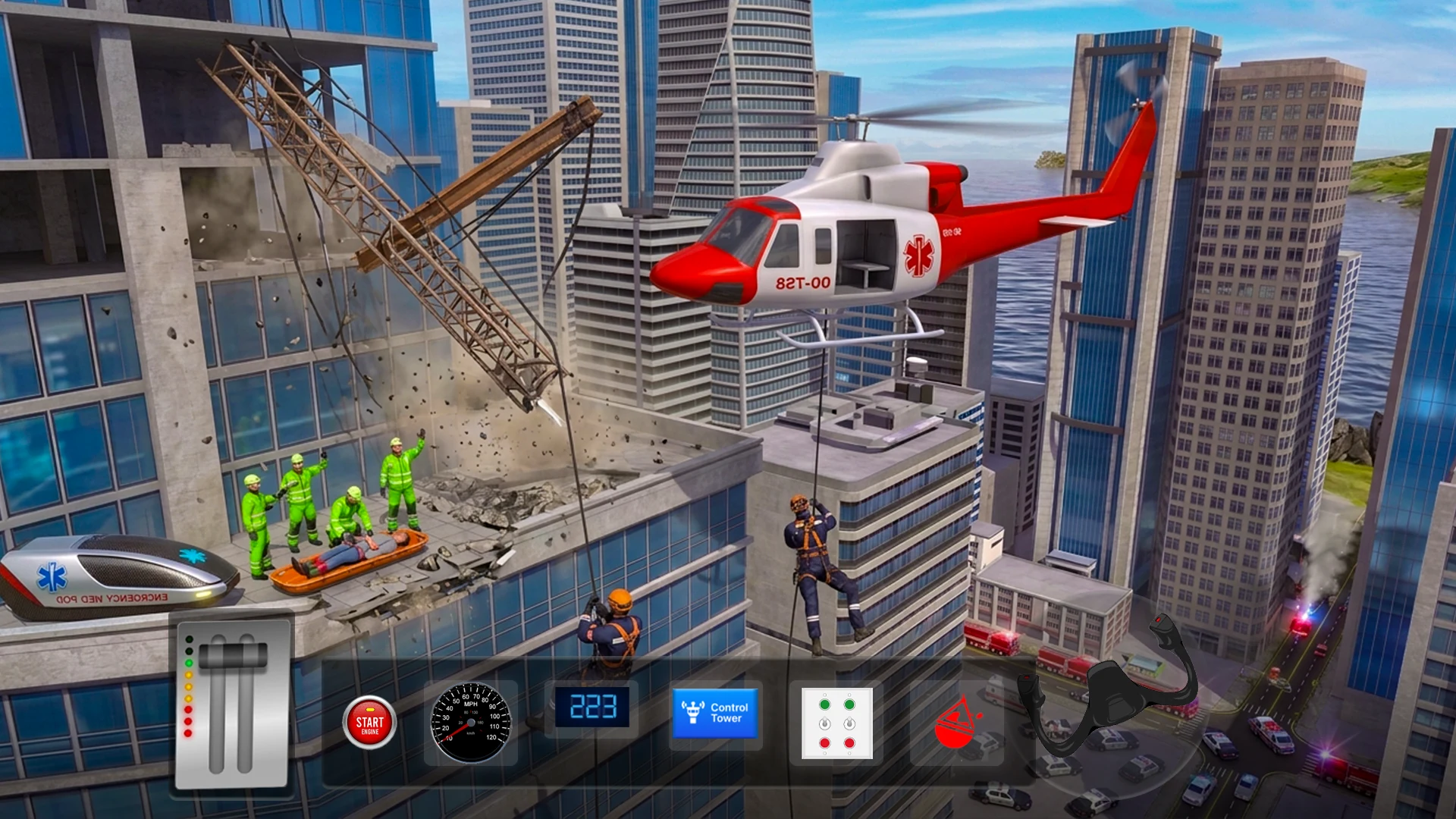 Fire Truck 3D Rescue Sim Games screenshot