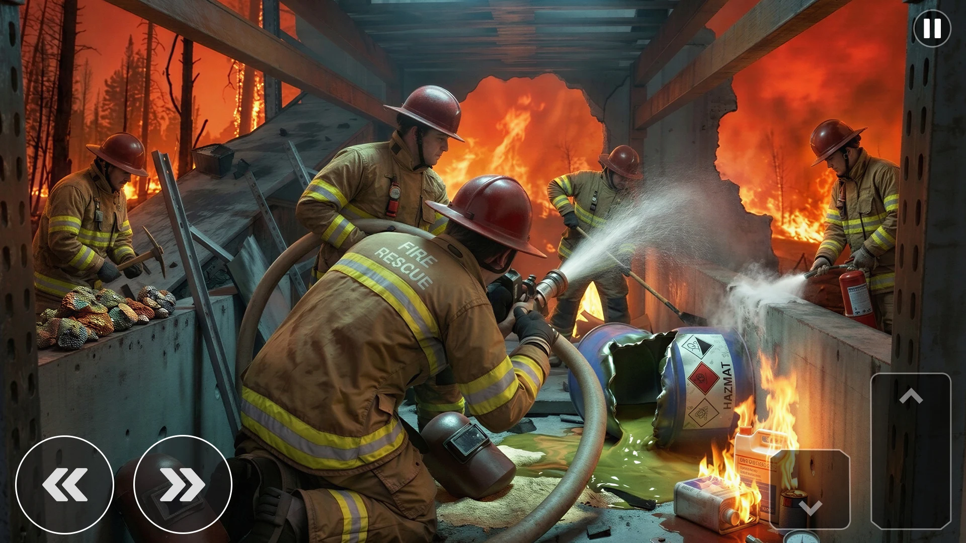 Fire Truck 3D Rescue Sim Games screenshot